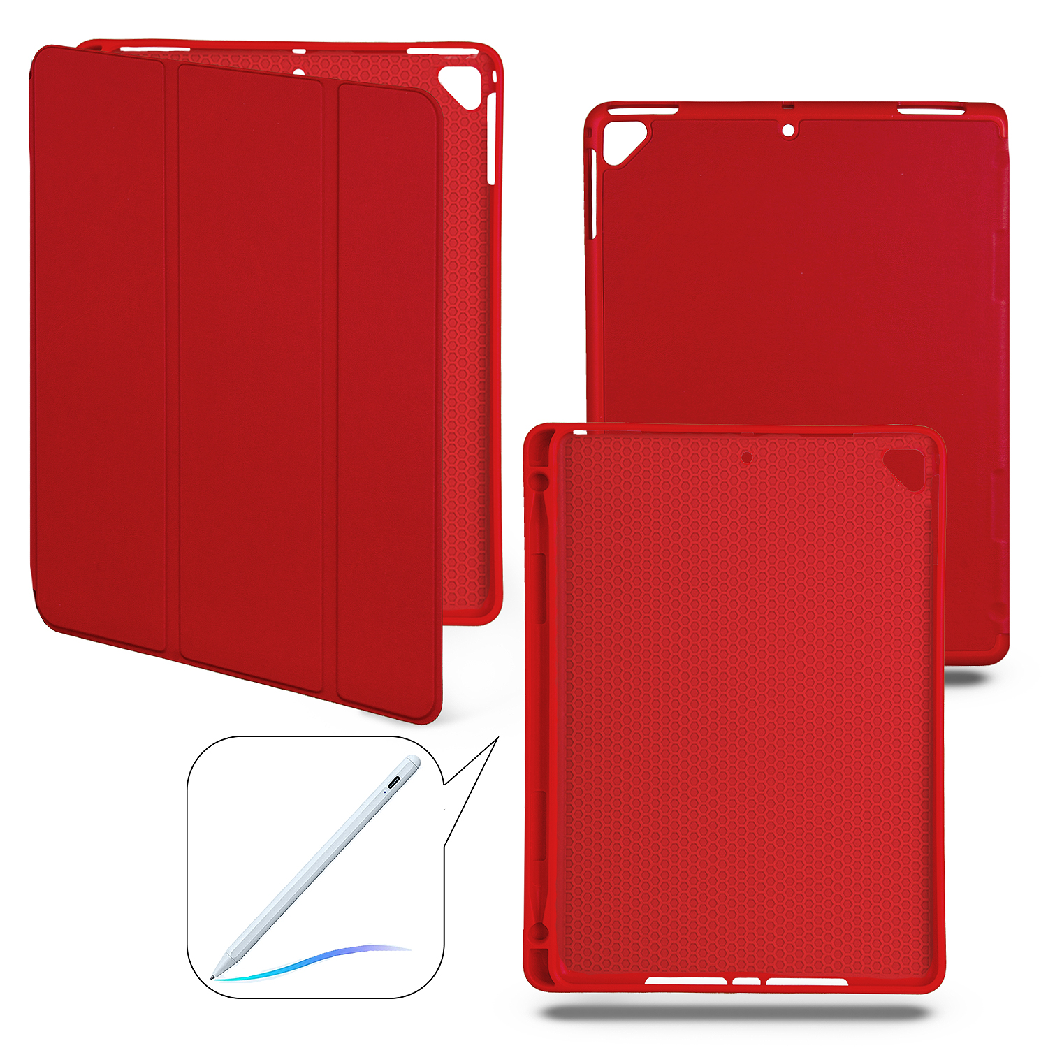 Чехол-книжка Ipd Air Smart Case (Pencil) Red №3