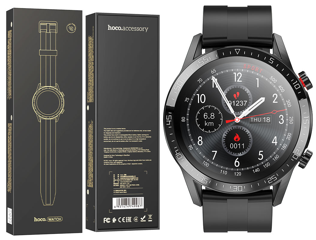 Смарт часы Y2 Pro HOCO черные