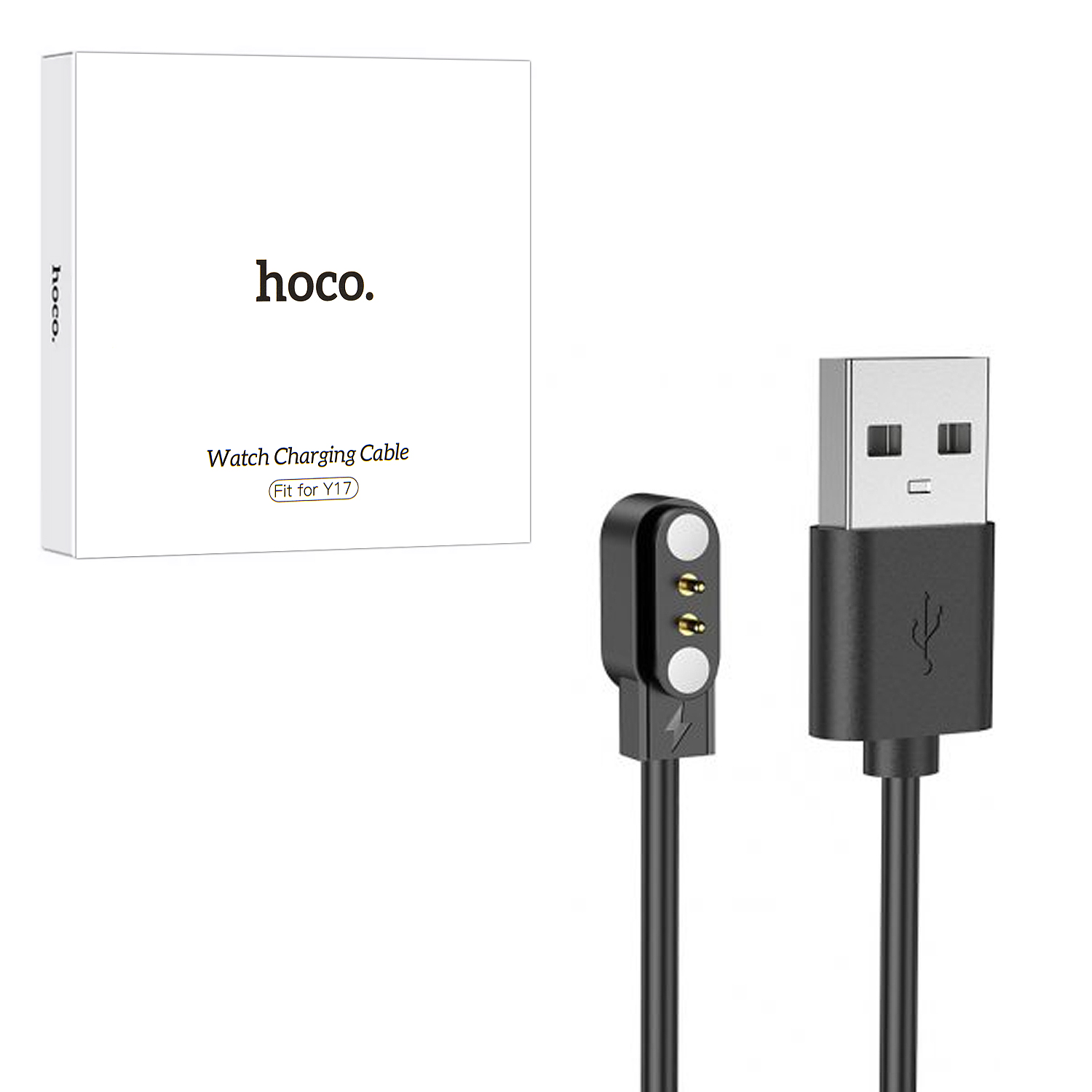Кабель USB для часов Y17 Hoco черный