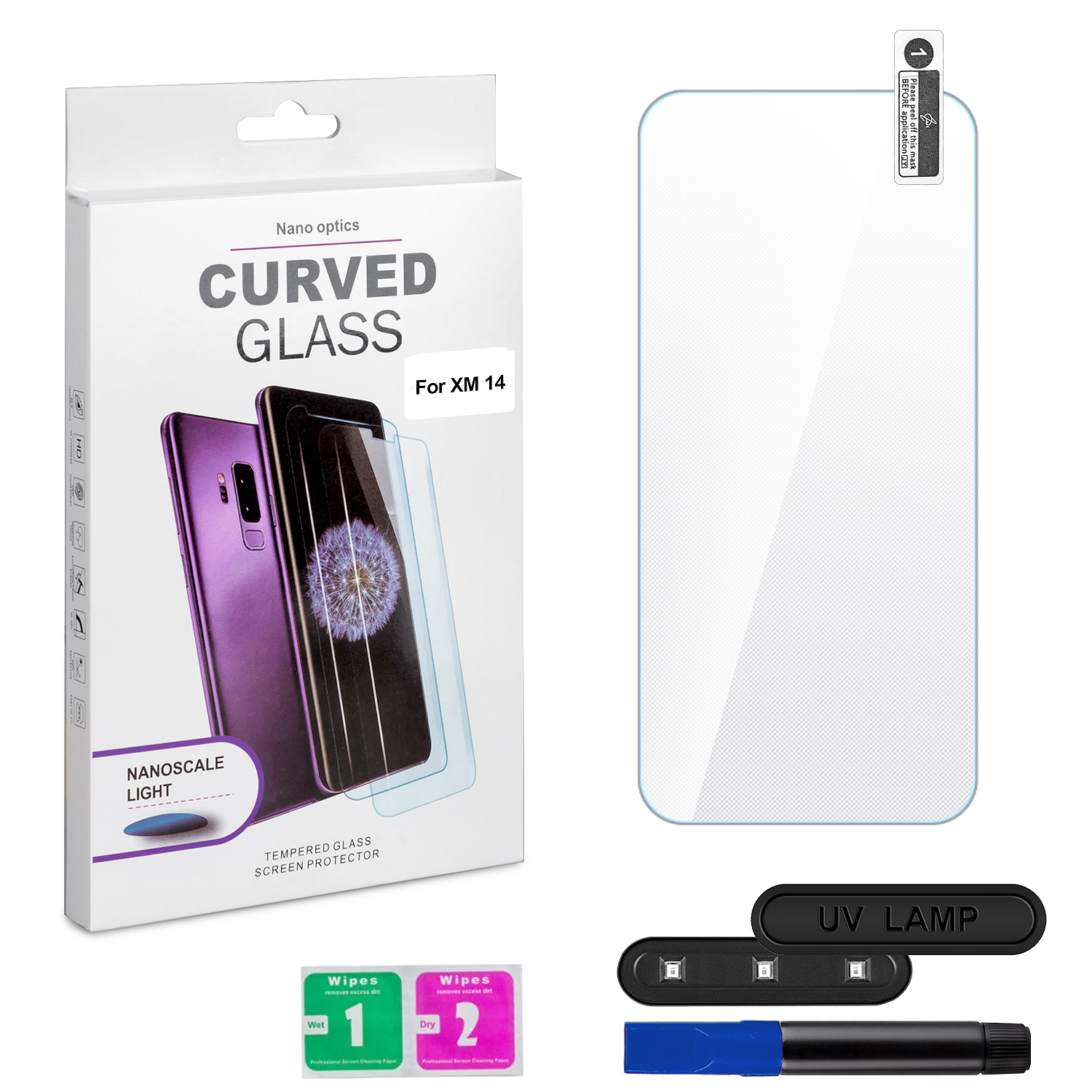 Защитное стекло Xiaomi 14 UV Glue set