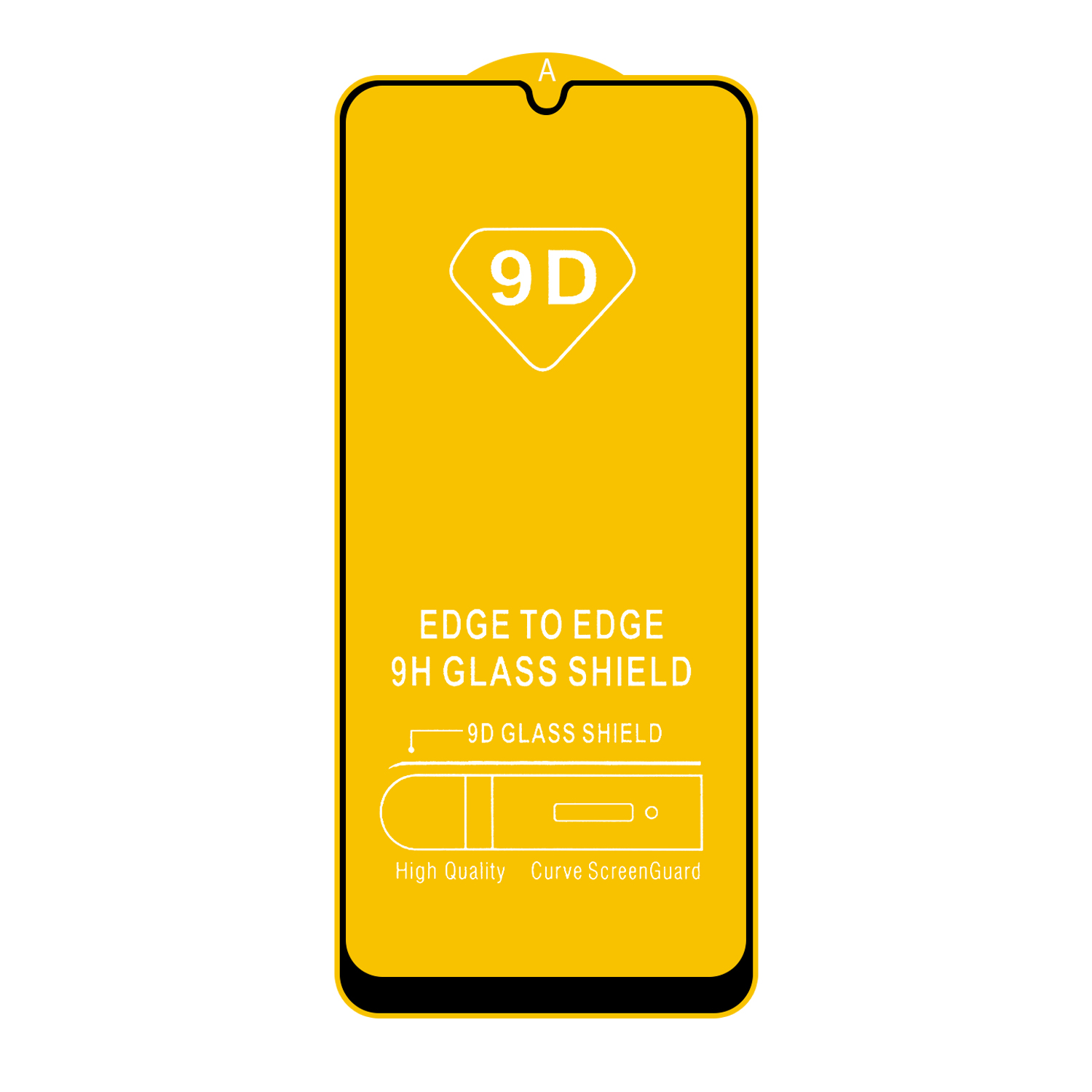 Защитное стекло Samsung A32 4G (A325) с рамкой 9H Full Glue без упаковки