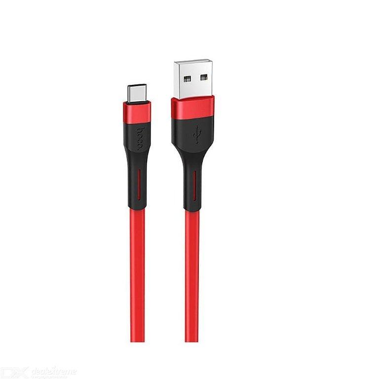 Кабель X34 USB Type-C 1M 3A HOCO красный
