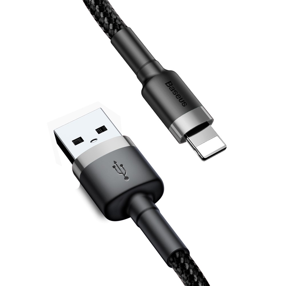 Кабель USB Lightning 3M 2A Cafure Cable Baseus черный CALKLF-RG1