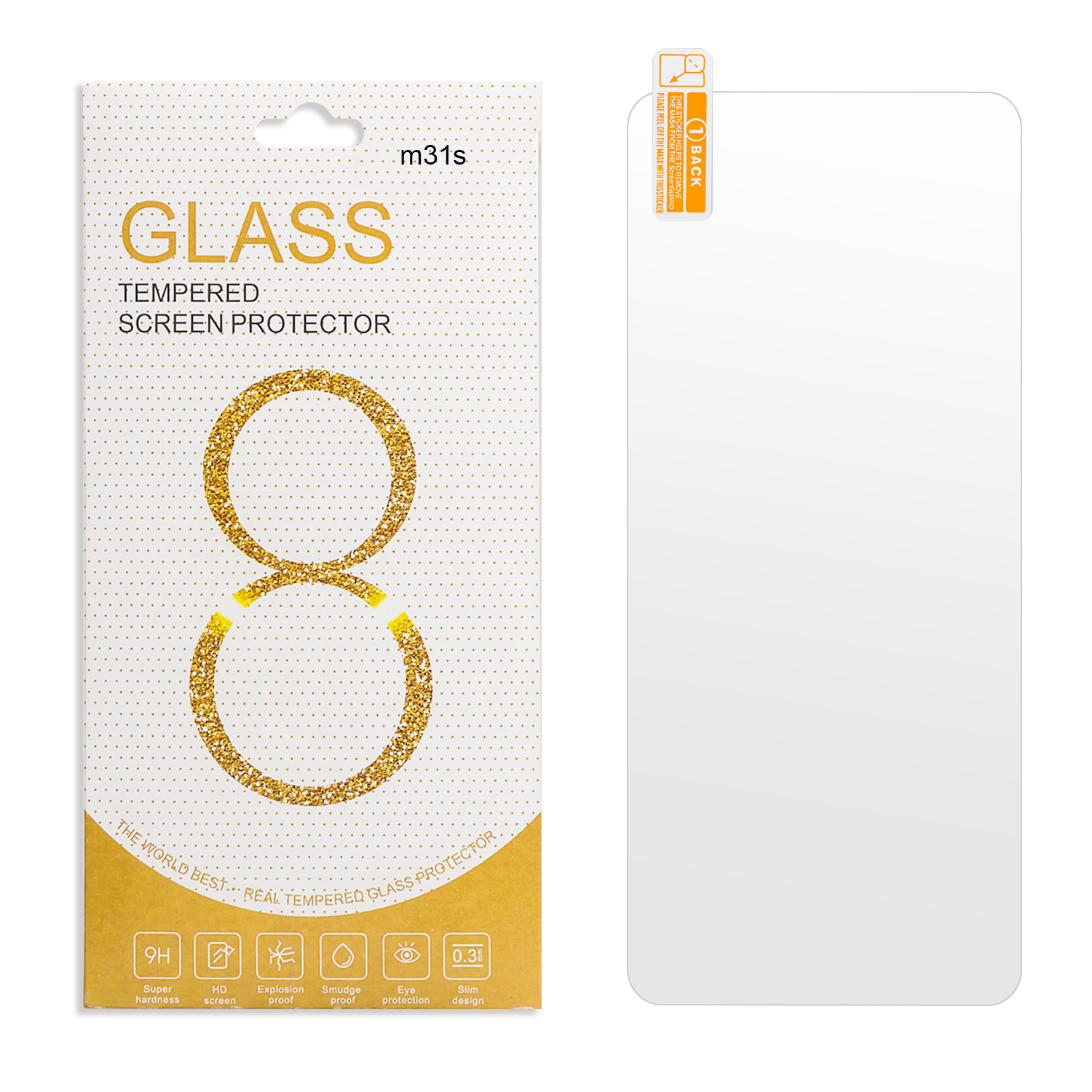 Защитное стекло Samsung M31S 0.3мм 2.5D
