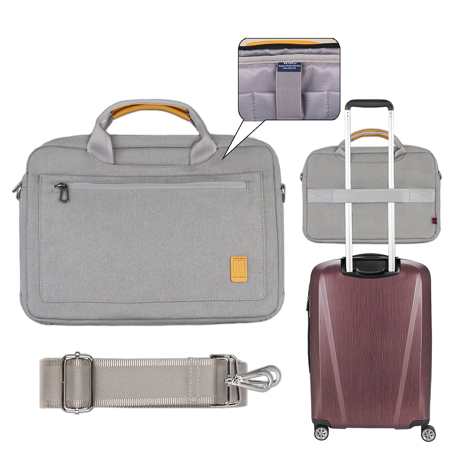 Сумка 15.6 Pioneer Handbag NEW VERSION Grey