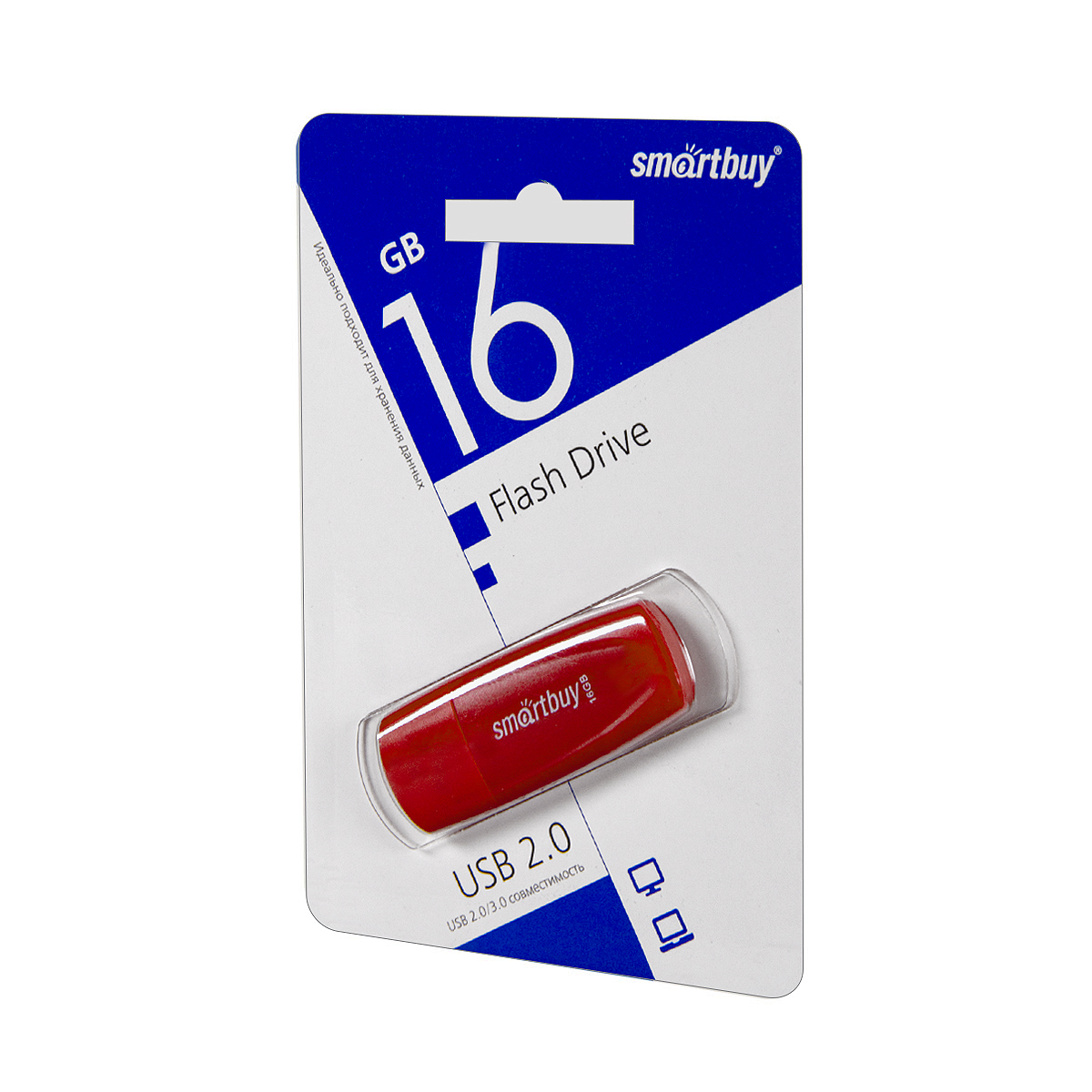 USB накопитель 16 GB Smart Buy Scout Red