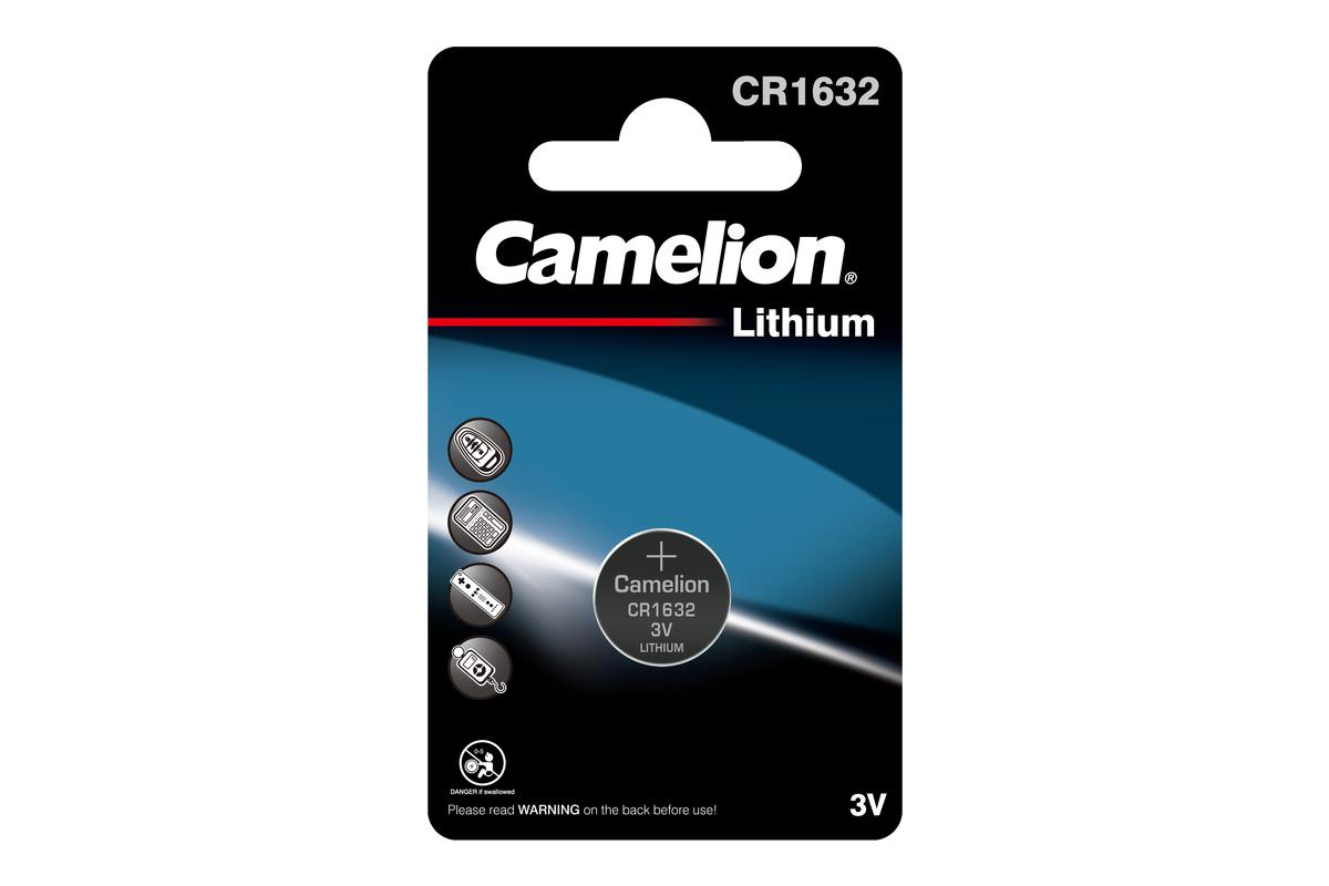 Батарейка литиевая CAMELION CR1632 дисковая 3В бл/1