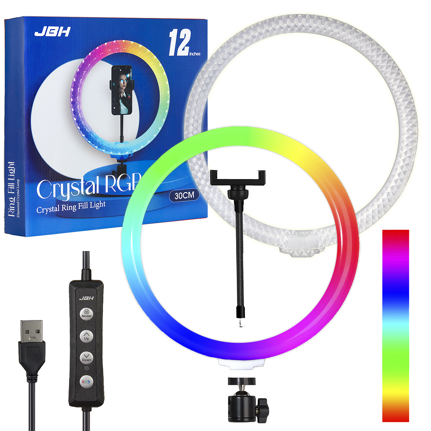 Селфи кольцо 30СМ RD-30 12" RGB JBH (10шт/кор)