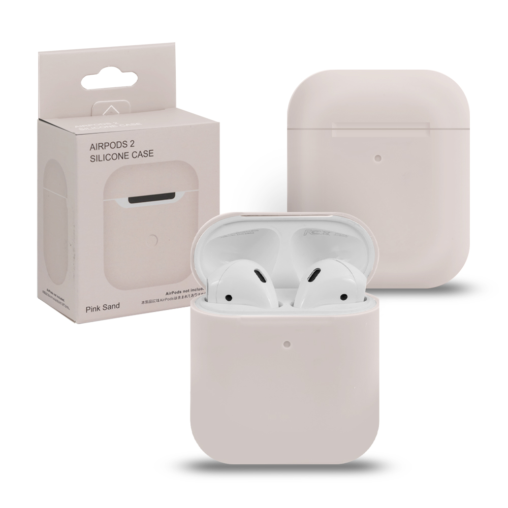 Чехол APods 2 Silicone Pink Sand (подходит на 1 версию)