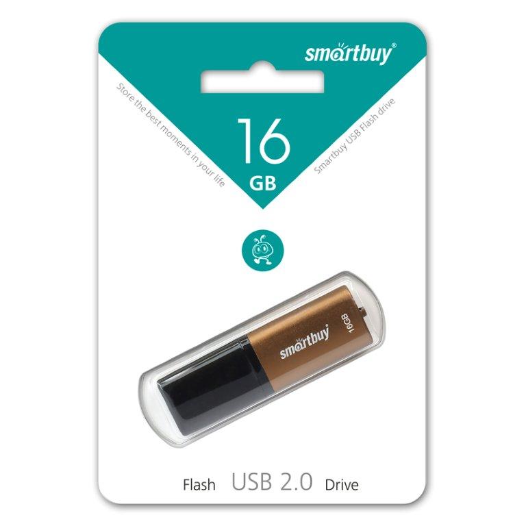 USB накопитель 16 GB Smart Buy X-Cut Brown