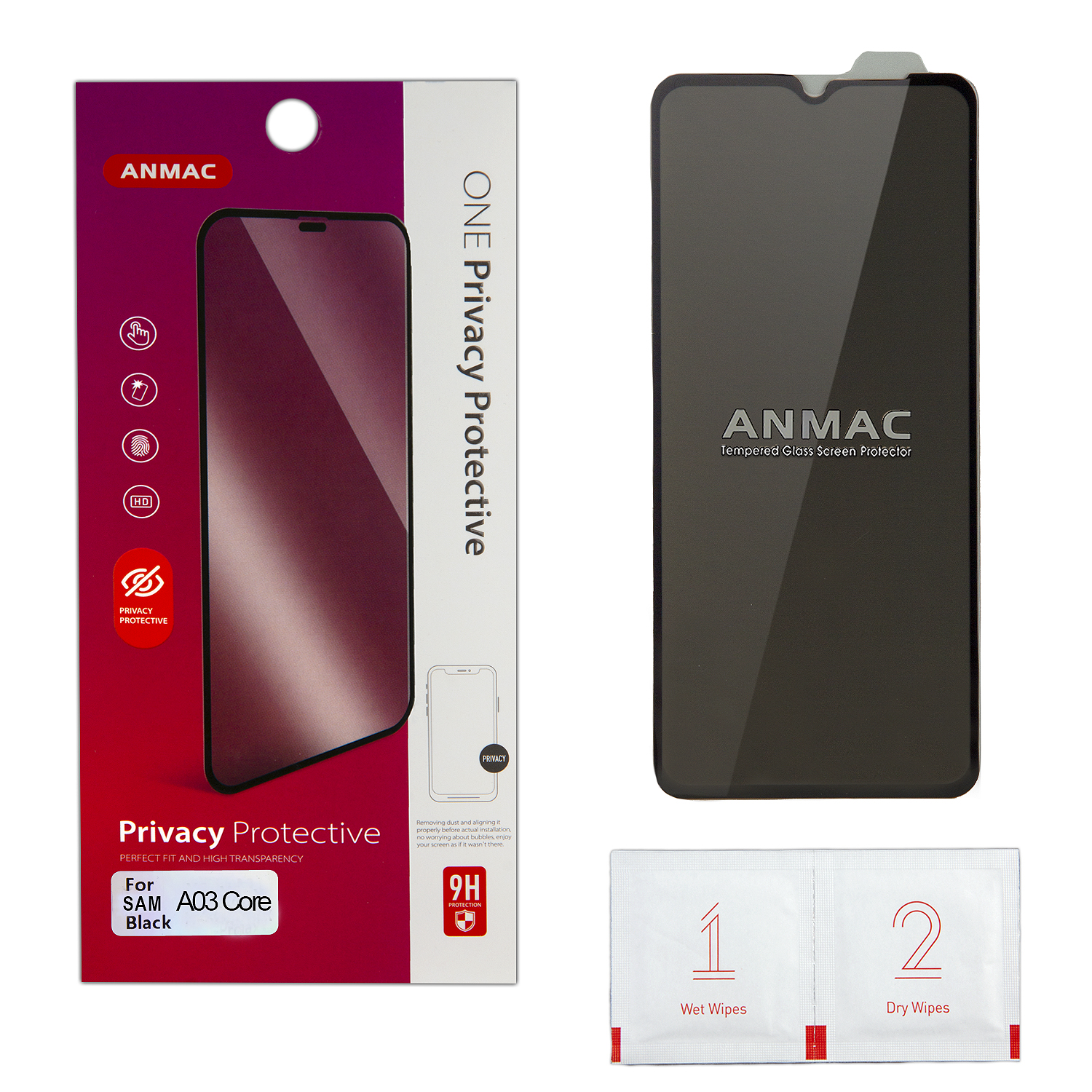 Защитное стекло Samsung A03 Core Anmac Privacy