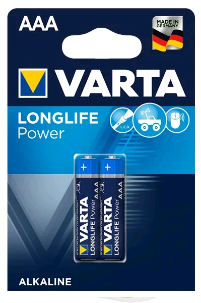 Батарейка Varta LONGLIFE LR03 AAA BL2 Alkaline 1.5V (4103)