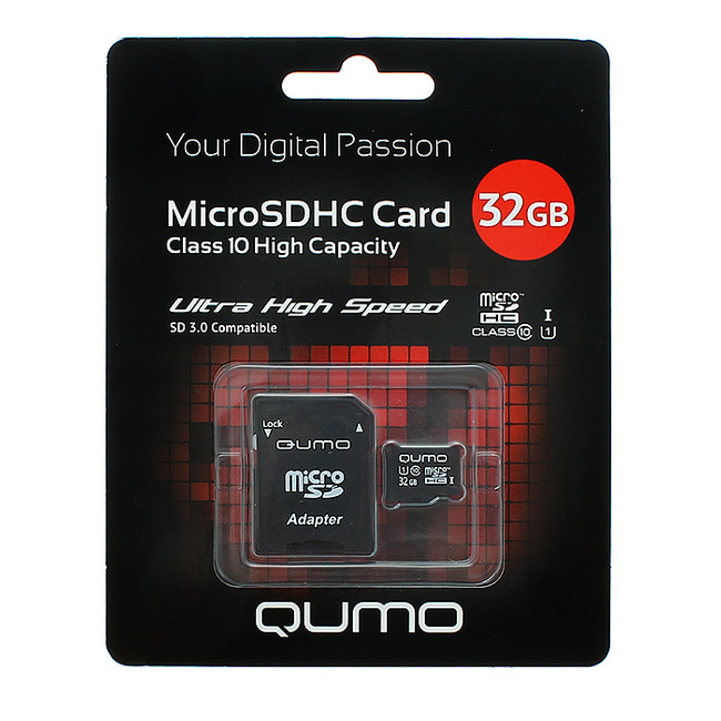 Micro SD 32GB QUMO Class 10