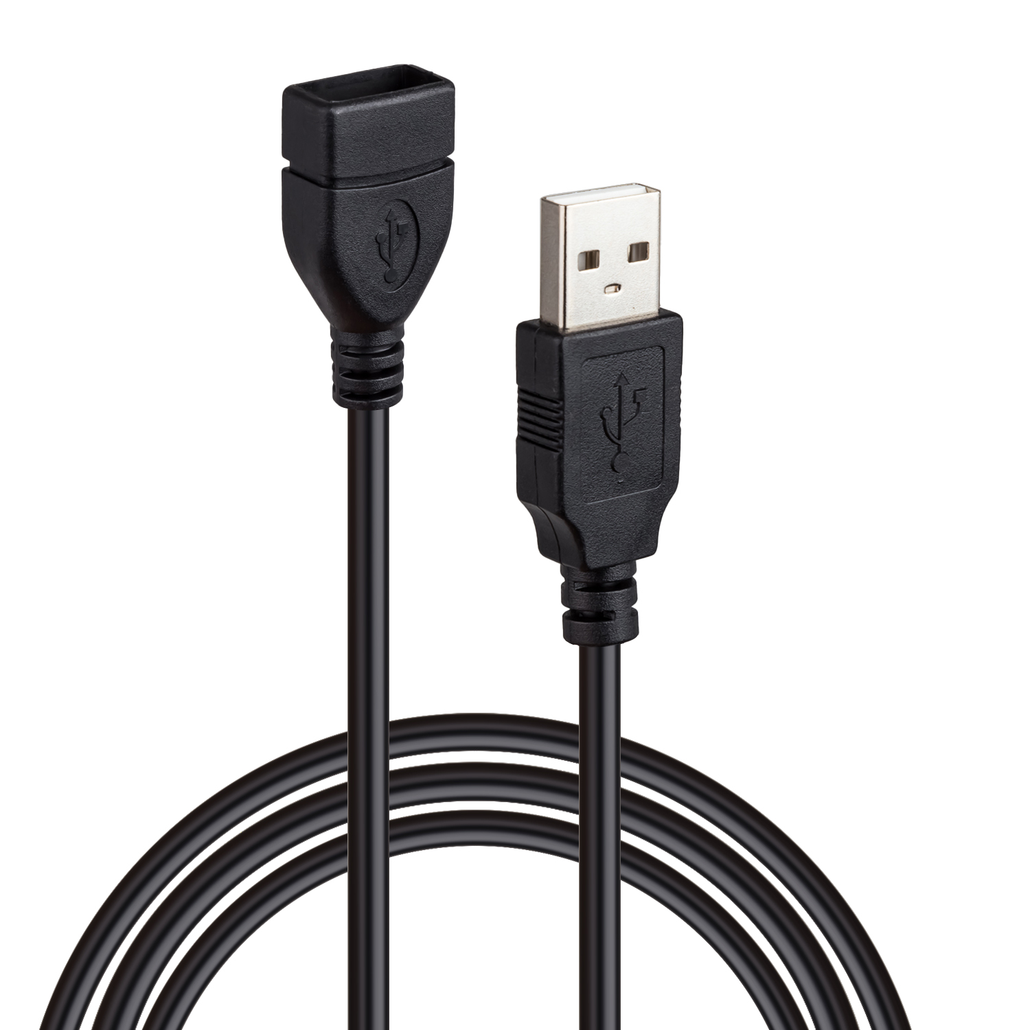 Кабель USB 2.0 удлинитель 3M черный (125шт/кор)