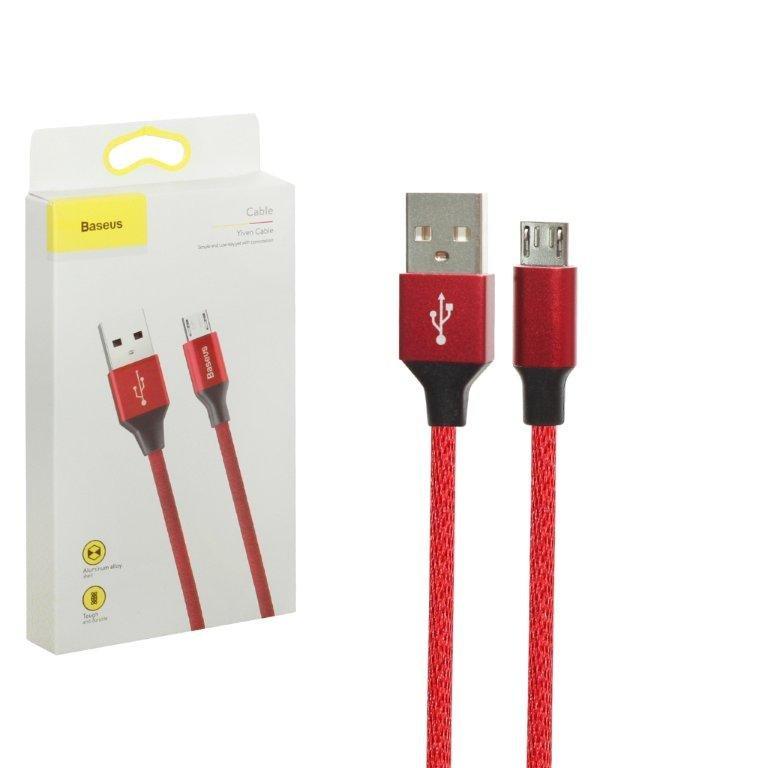 Кабель USB Micro USB 1.5m 2A Yiven Cable Baseus красный CAMYW-B09