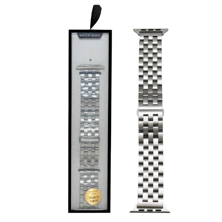 Ремешок для APL watch 42/44mm Metal 5-bead серебро
