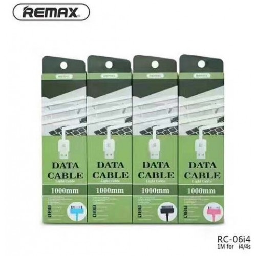 Кабель USB Ipd 2/3/4/ Iph 4 1m светящийся REMAX