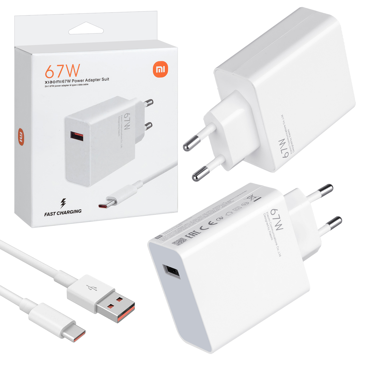 СЗУ Type-C Mi 67W  Power Adapter suit