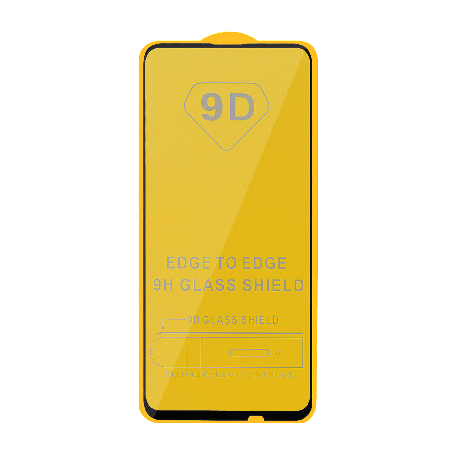 Защитное стекло Huawei P Smart Z/Honor 9X/Y9 Prime (2019) с рамкой 9H Full Glue без упаковки черное