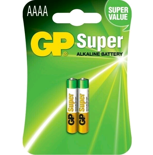 Батарейка GP Super AAAA 25 BL2 Alkaline 1.5V (2/20/160)