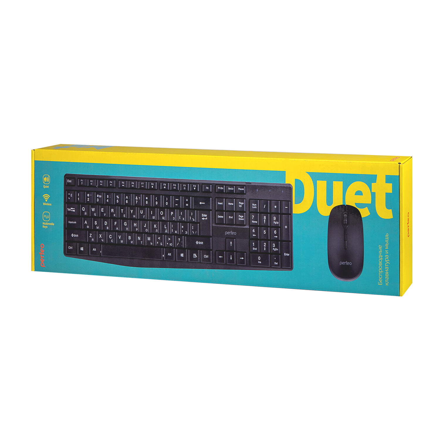 Комплект Клавиатура+мышь Perfeo Bluetooth PF-A4499 черный