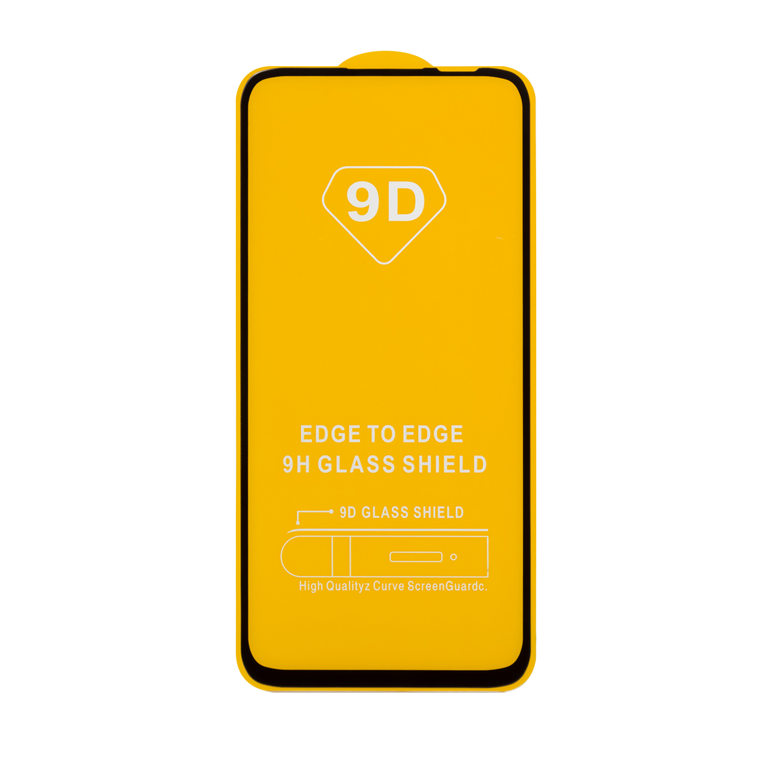 Защитное стекло Huawei P40 Lite/Honor 9C с рамкой 9H Full Glue без упаковки