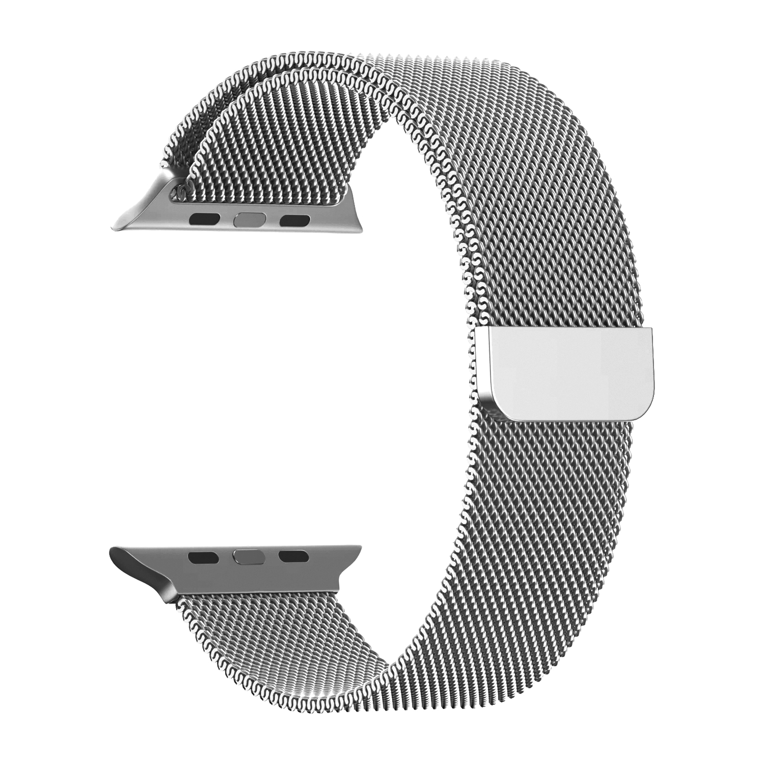 Ремешок для APL watch 38/40/41mm Milanese loop серебро (Silver)