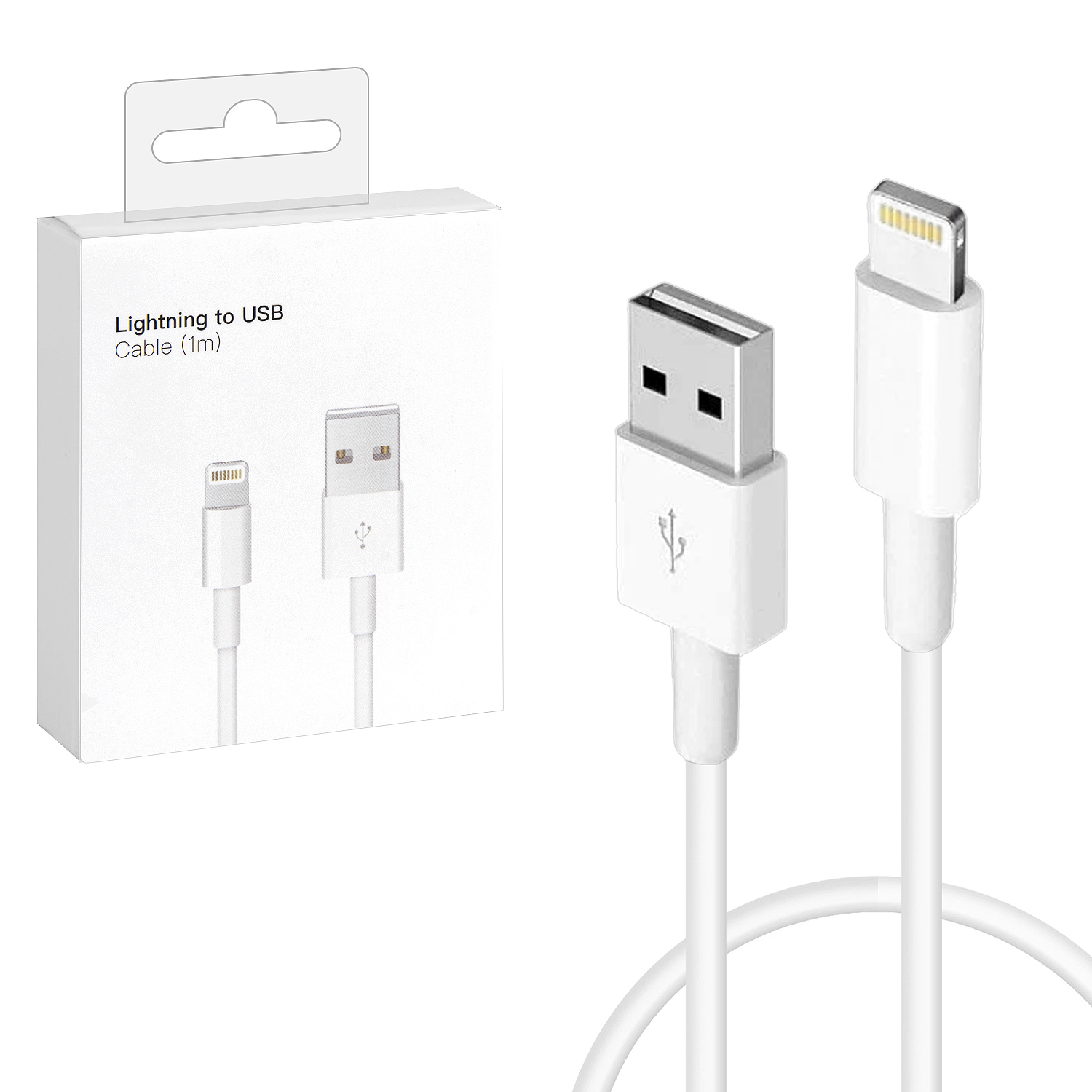 *Кабель USB Lightning 1M под ORG NO LOGO (500шт/кор)