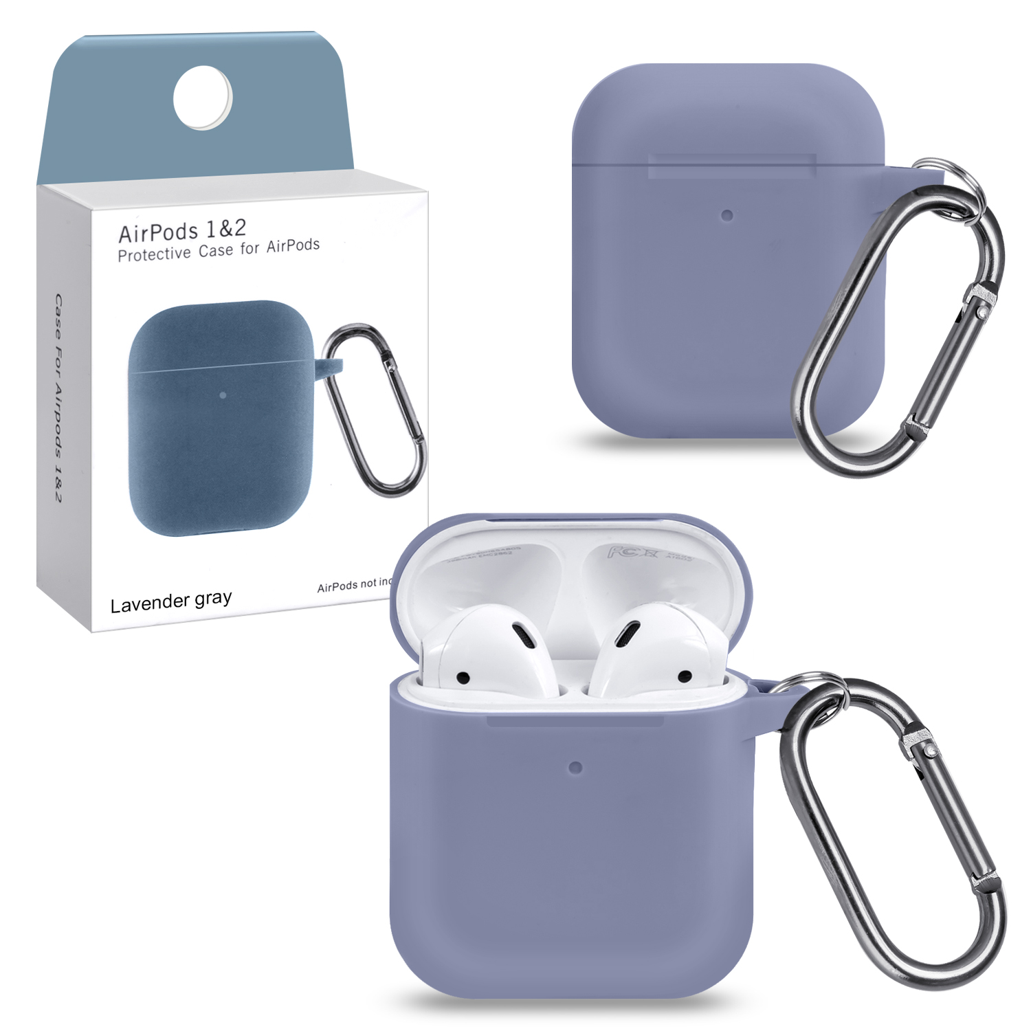 Чехол Apods 1/2  Lavender gray #16