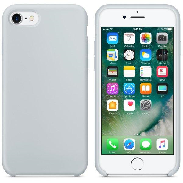 Чехол Iph 8 Silicon Case 100% ORG Mist Blue (c LOGO)