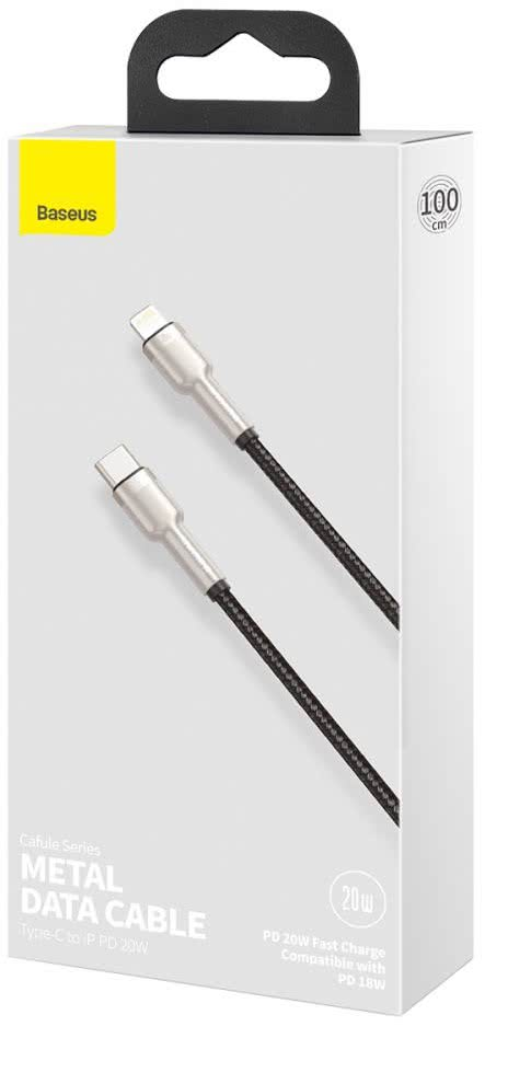 Кабель Type-C на Lightning 1m 20W Cable Baseus черный CATLJK-A01