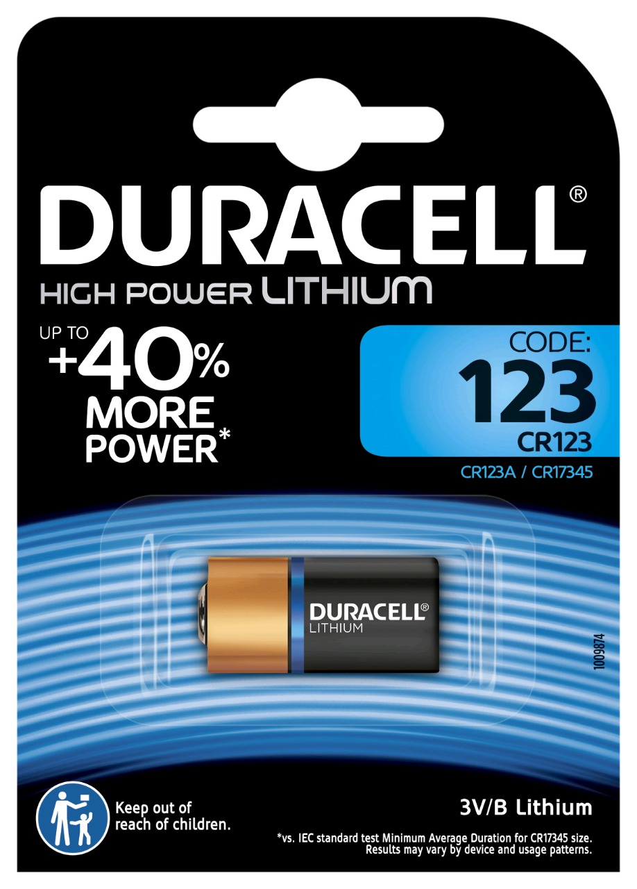 Батарейка Duracell ULTRA CR123A BL1 Lithium 3V