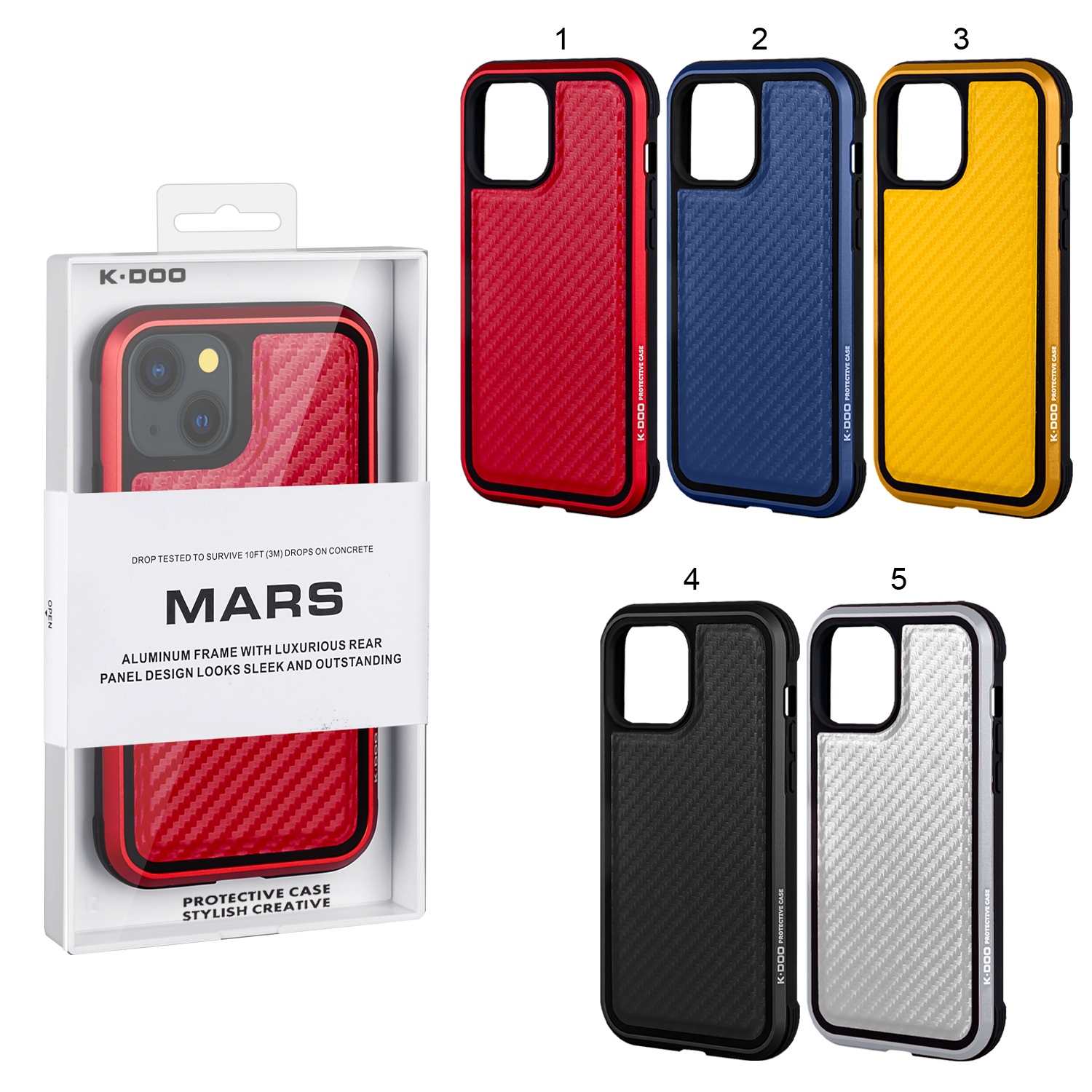 Чехол iPhone 13 Mars Carbon