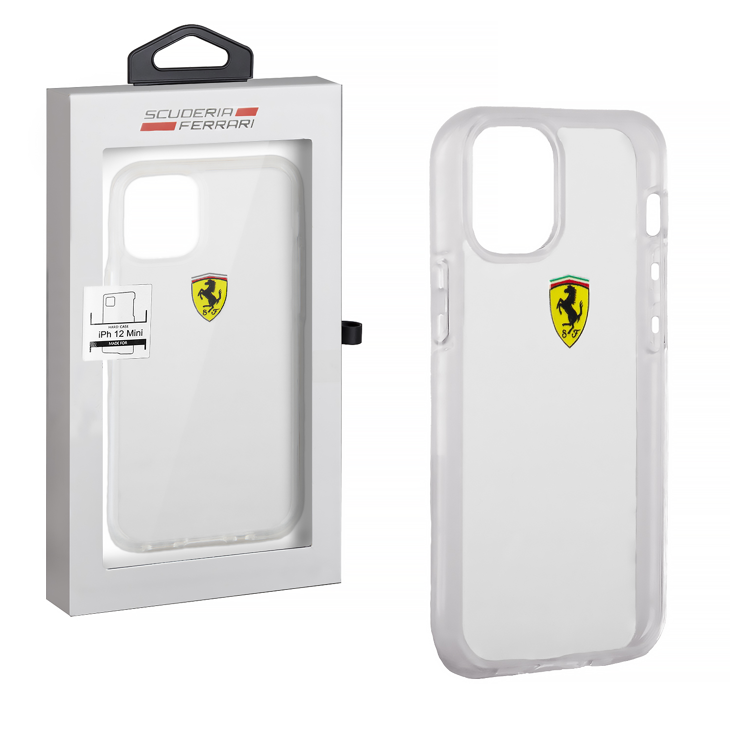 Чехол iPhone 12 Mini (5.4) Ferrari clear 