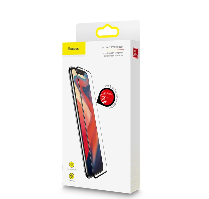 Защитное стекло iPh XR/11 Baseus Black 0.23 mm 2 шт 