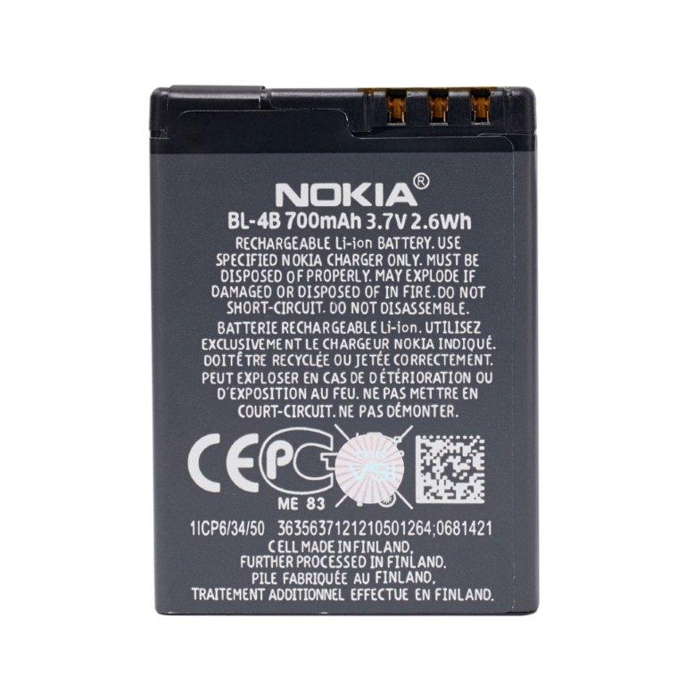 Аккумулятор Nokia BL-4B (700 mah) ОР.