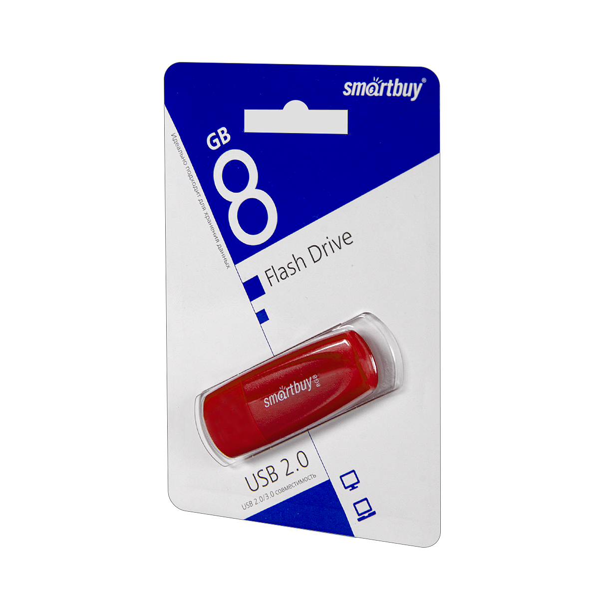 USB накопитель 8 GB Smart Buy Scout Red