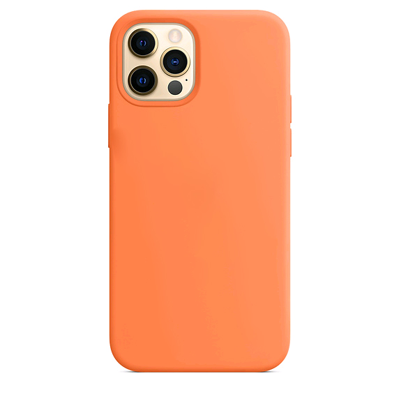 Чехол iPh 12 Mini Silicon Case ORG Kumquat (MagSafe) c LOGO