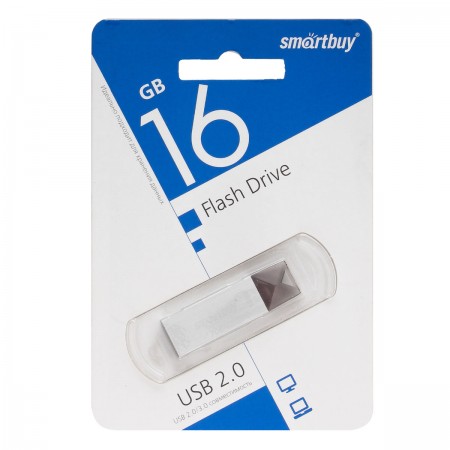 USB накопитель 16 GB Smart Buy U10 Silver
