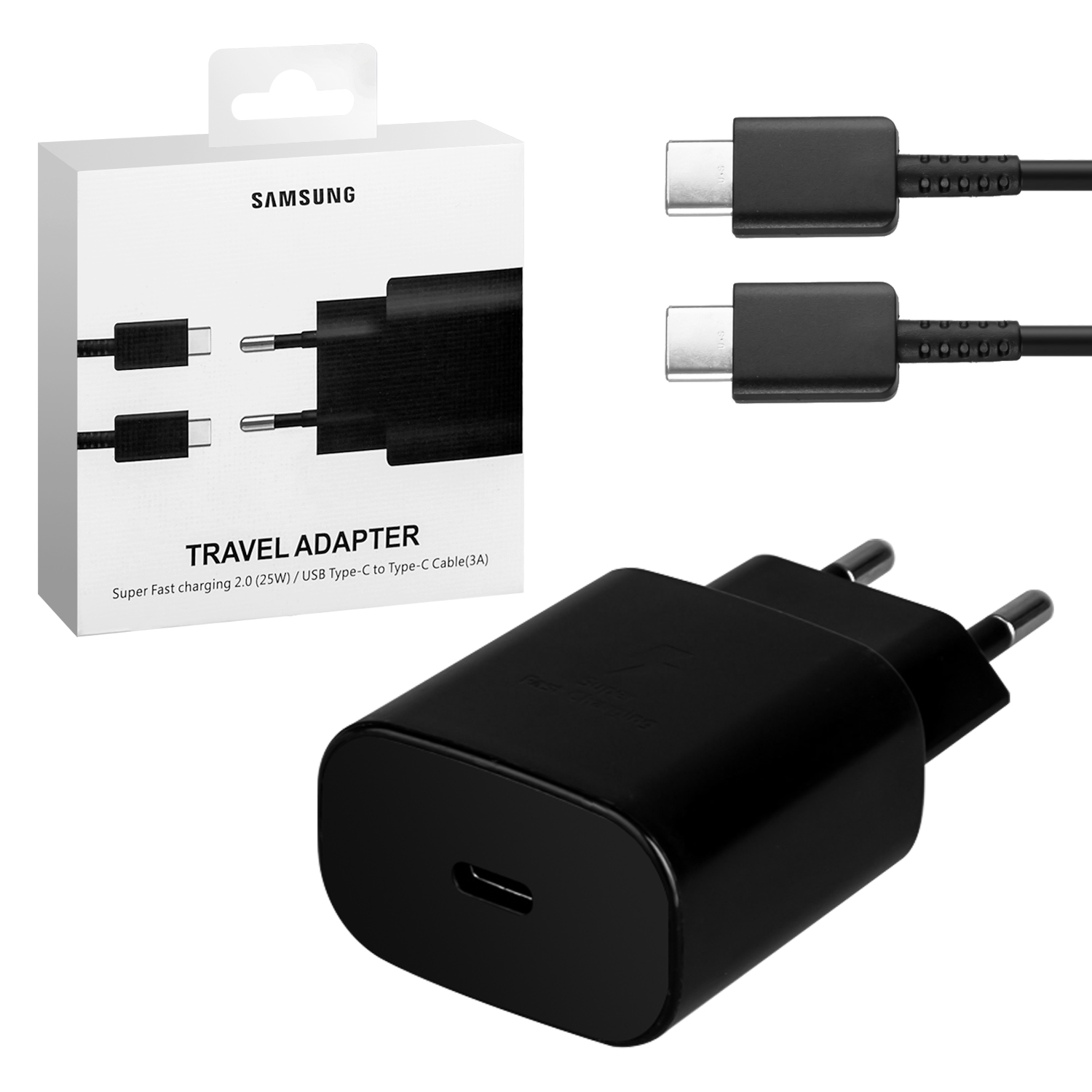 *СЗУ Type-C Samsung Note 10 Super PD Fast Charging Set черный 18W (120шт/кор)