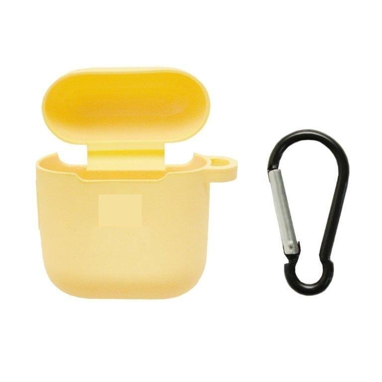 Чехол APods 1/2 Silicon Case APL Yellow (c LOGO)