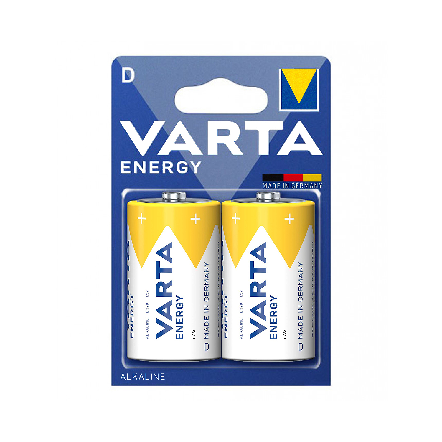 Батарейка Varta ENERGY LR20 D BL2 Alkaline 1.5V