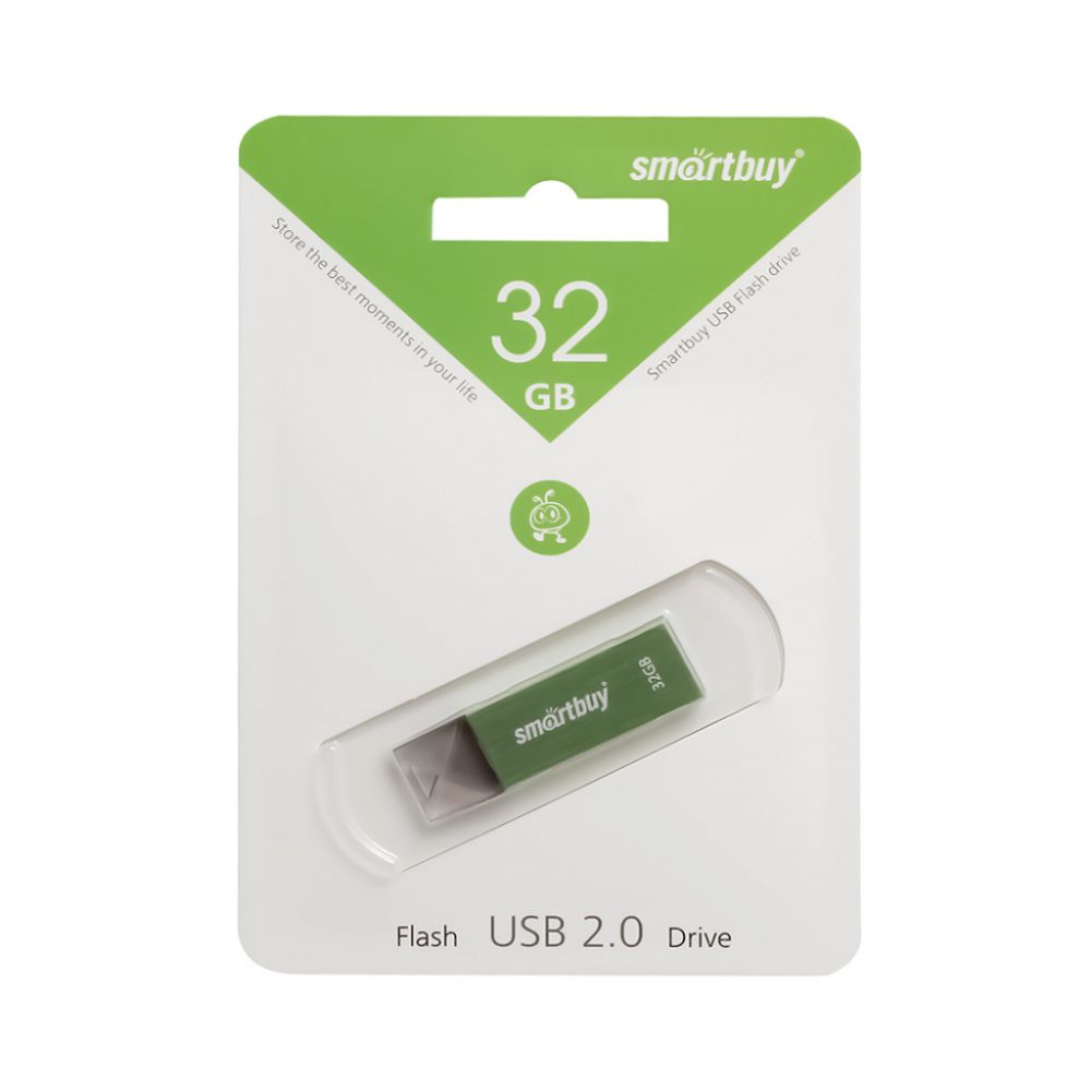 USB накопитель 32 GB Smart Buy U10 Green