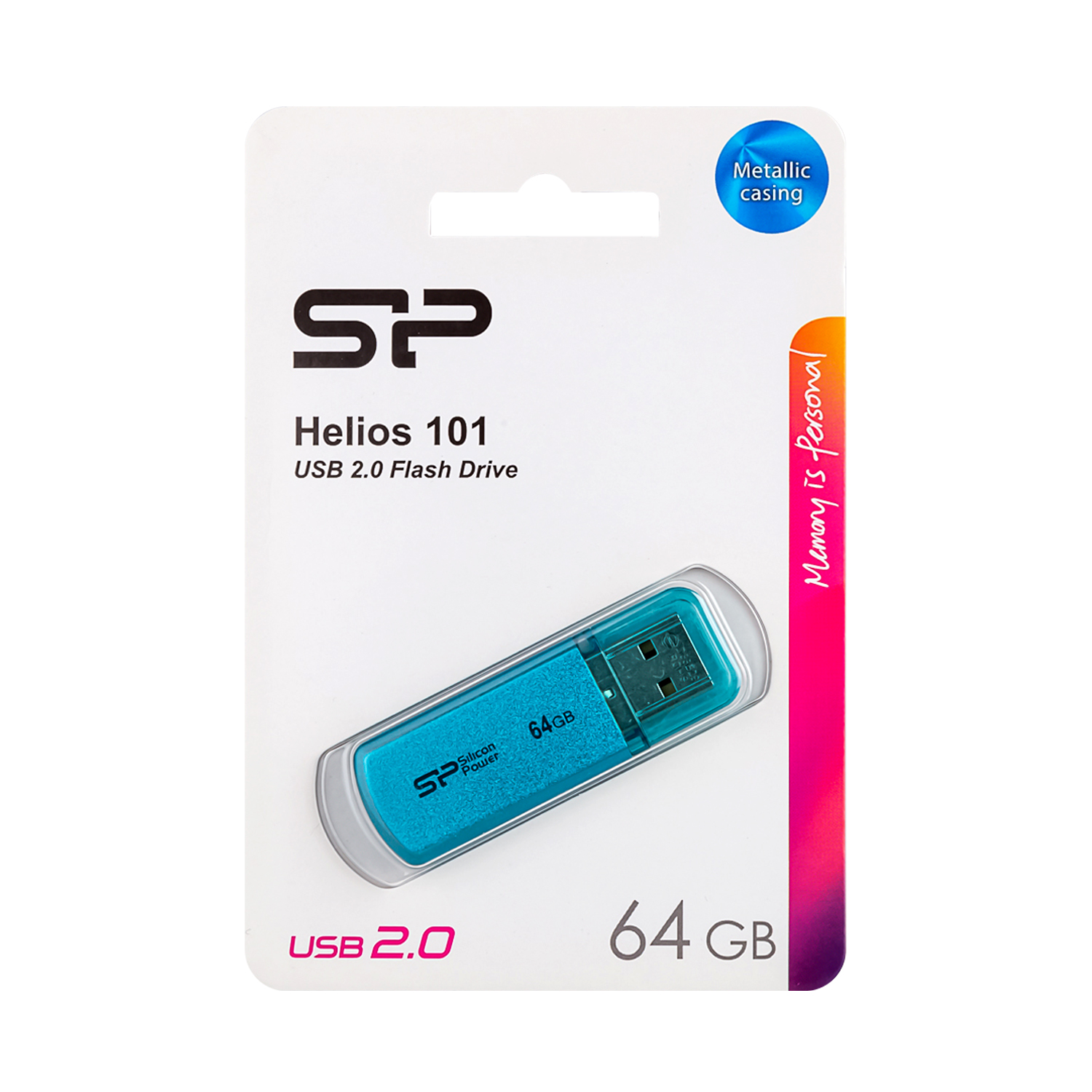 USB накопитель 64 GB Silicon Power Helios 101 Blue