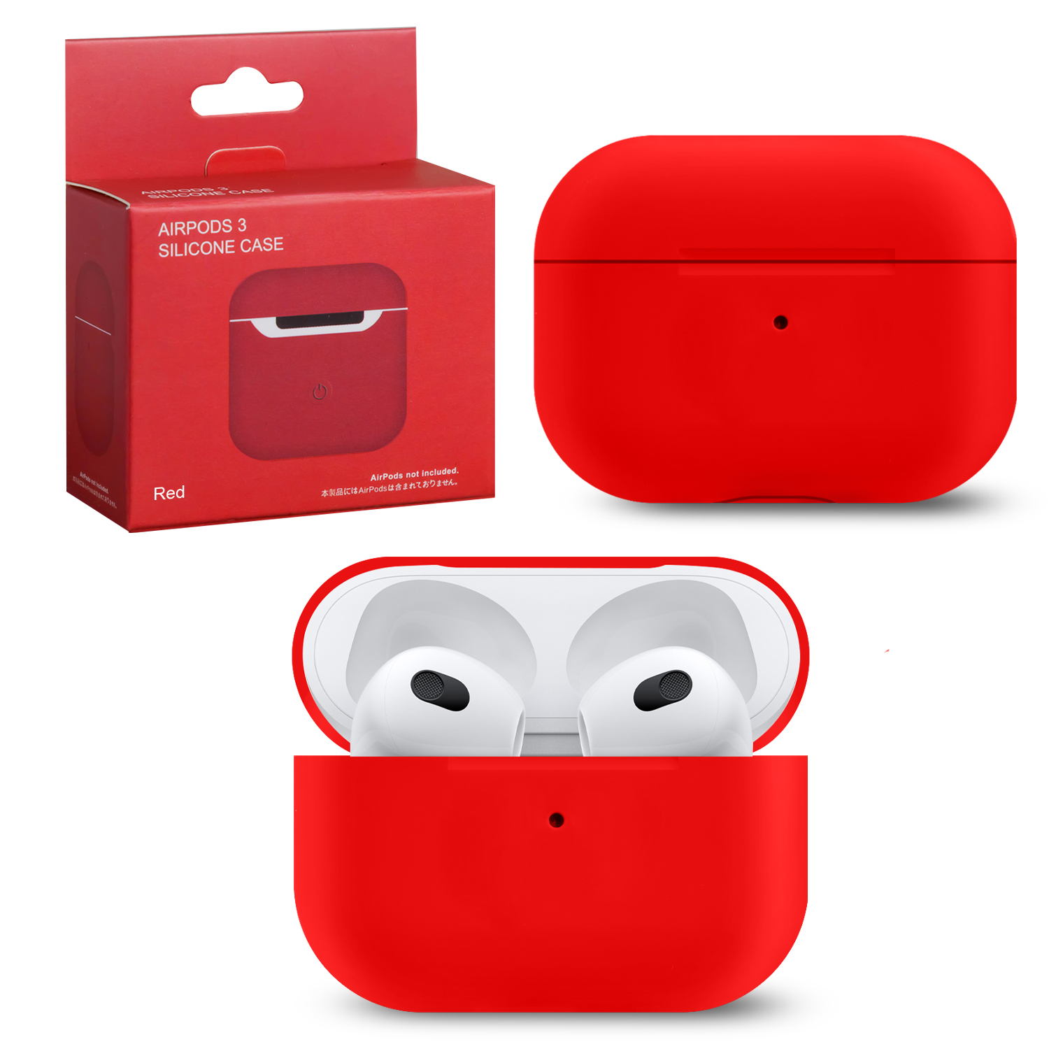 Чехол APods 3 Silicone red 