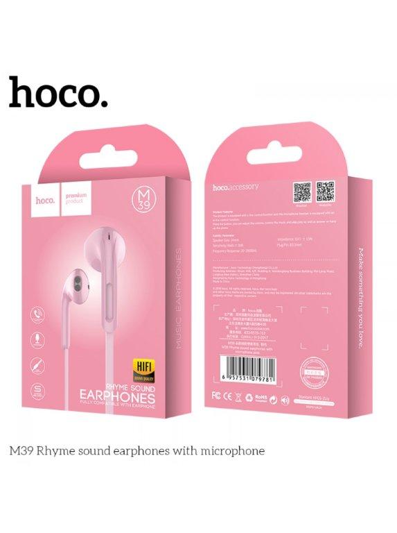 Наушники M39 HOCO Розовые