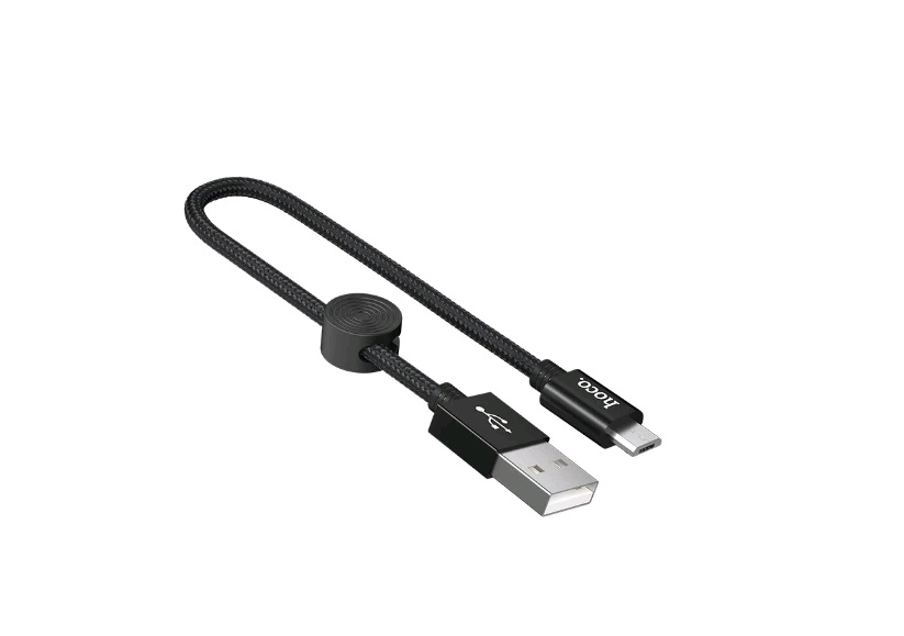 * Кабель X35 USB Micro USB 25см 2.4A HOCO черный