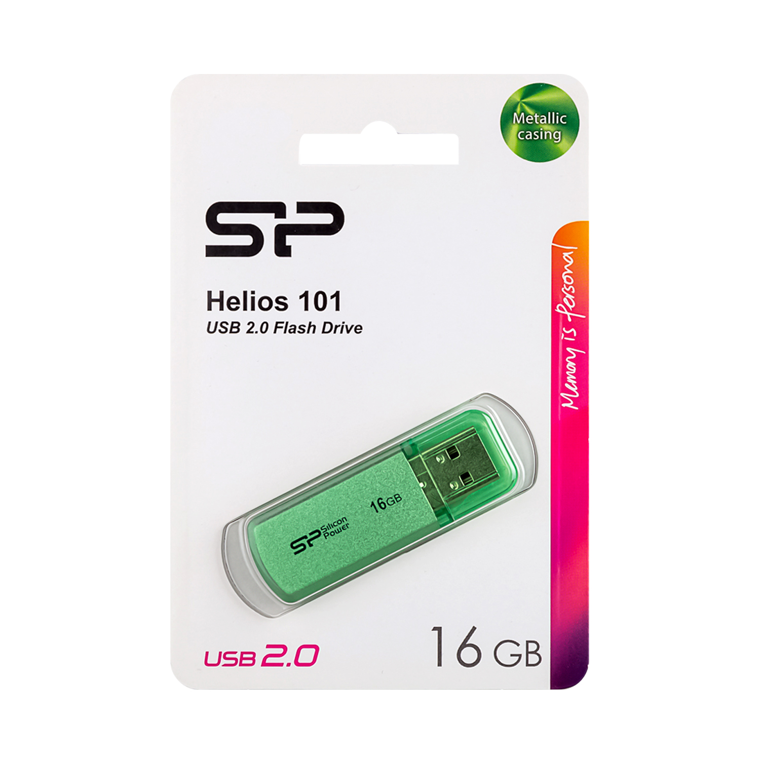 USB накопитель 16 GB Silicon Power Helios 101 Green