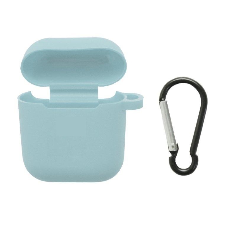 Чехол APods 1/2 Silicon Case APL Light Blue (c LOGO)