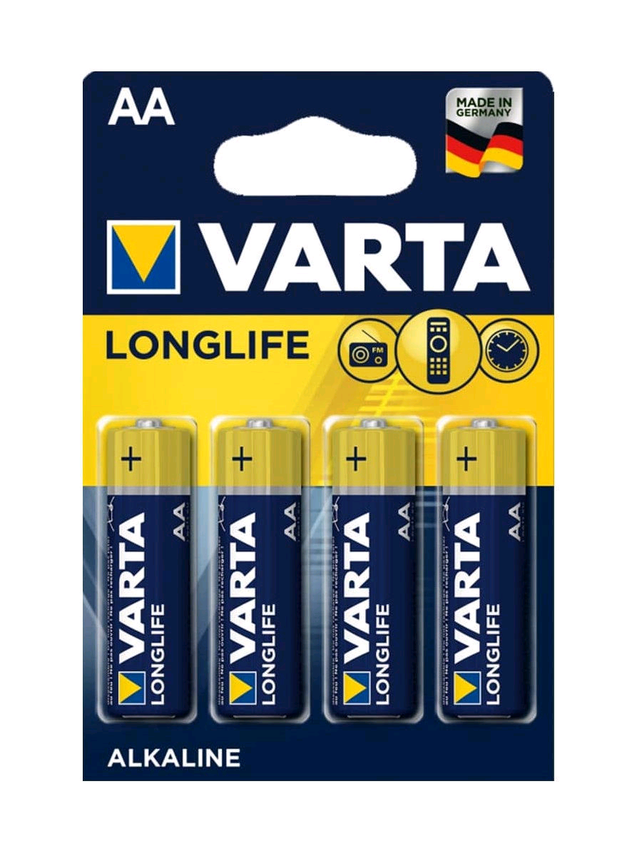 Батарейка Varta LONGLIFE POWER (HIGH ENERGY) LR6 AA BL4 Alkaline 1.5V (4906) 